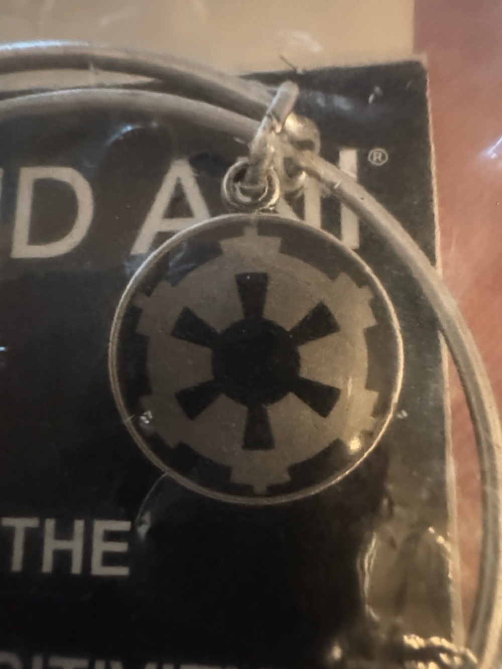 Disney Parks Alex & Ani Star Wars Imperial Icon Symbol SILVER Bracelet USA Made